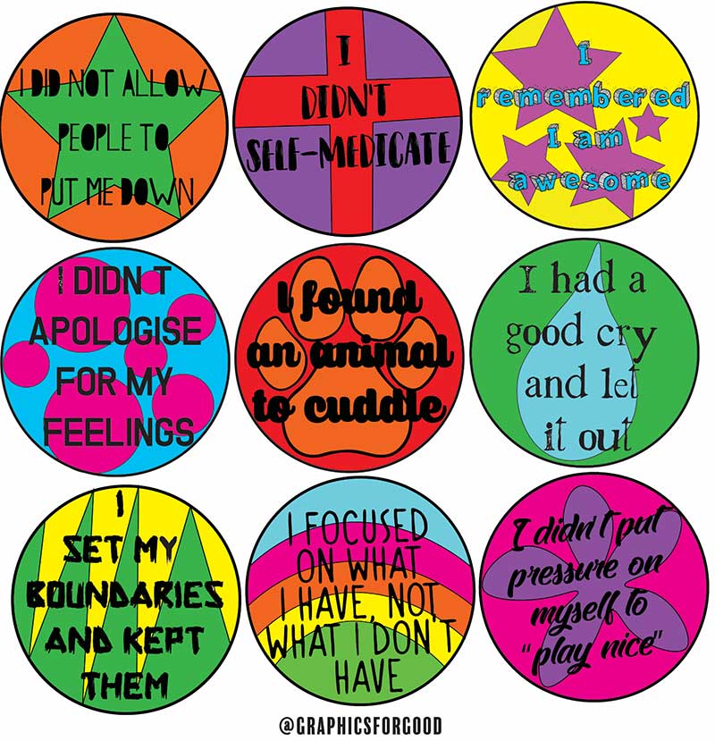 Various colour pins